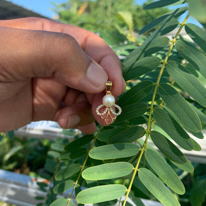 Real South Sea Pearl Pendant 7mm Saltwater Pearl JN-4