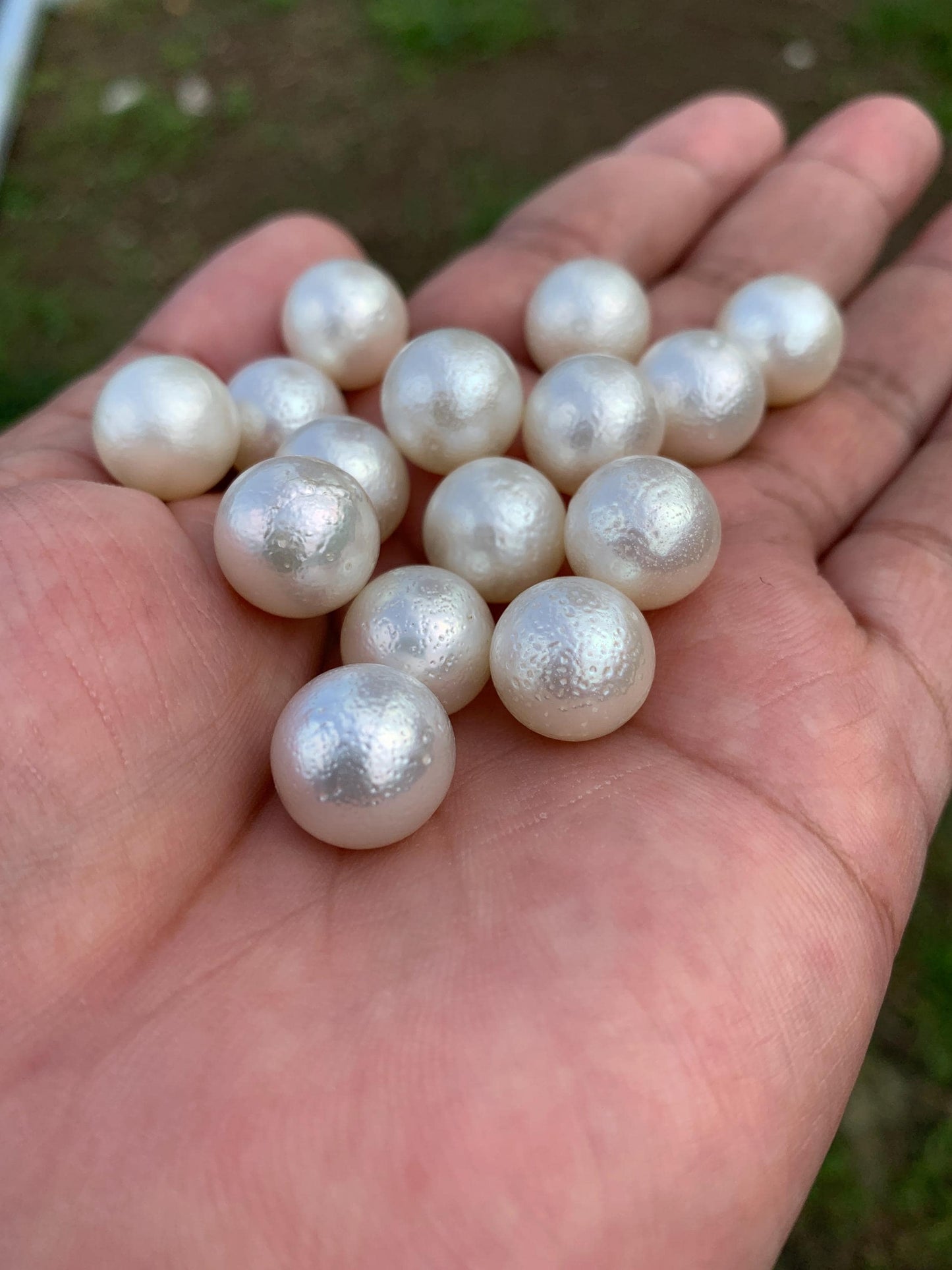 13-13.4mm Indonesia Loose South Sea Pearl Seawater Pearl Beads Special edition Pearl BoZorX BL-1
