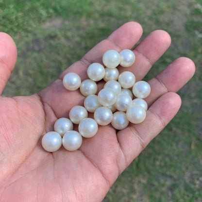 23 Pieces 11.69-11.9mm Indonesia Loose South Sea Pearl Seawater Pearl Beads Special edition Pearl BoZorX GR-22