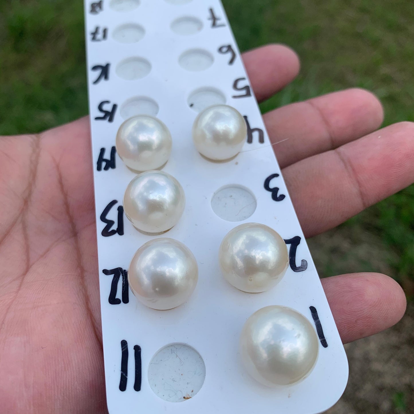 15.1-15.8mm Loose Indonesia White Sea Pearl White South Sea Pearl BoZorX HB-R