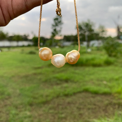 Real South Sea Pearl Pendant Necklace Saltwater Pearl Jewelry 833B NO.C