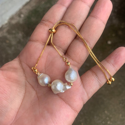 Real south sea pearl Saltwater pearl Bracelet BoZorX Pearl size 11-12mm B1-1