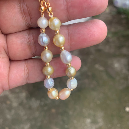 Real south sea pearl Saltwater pearl Bracelet BoZorX Pearl size 7-8mm D-4-3