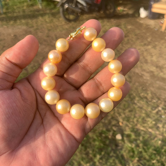 Real South Sea Pearl Real Pearl Bracelet Pearl Size 11.5-13.5mm BoZorX GR-8