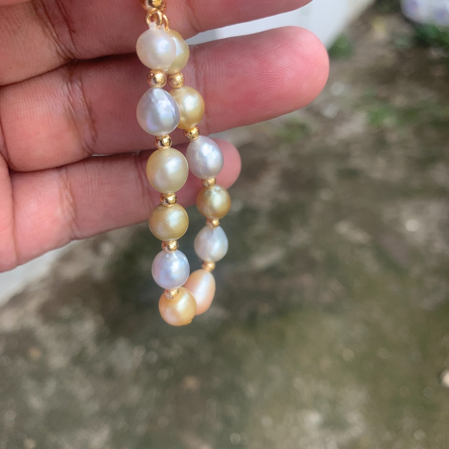 Real south sea pearl Saltwater pearl Bracelet BoZorX Pearl size 7-8mm D-4-3