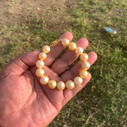 Real South Sea Pearl Real Pearl Bracelet Pearl Size 11.5-13.5mm BoZorX GR-8