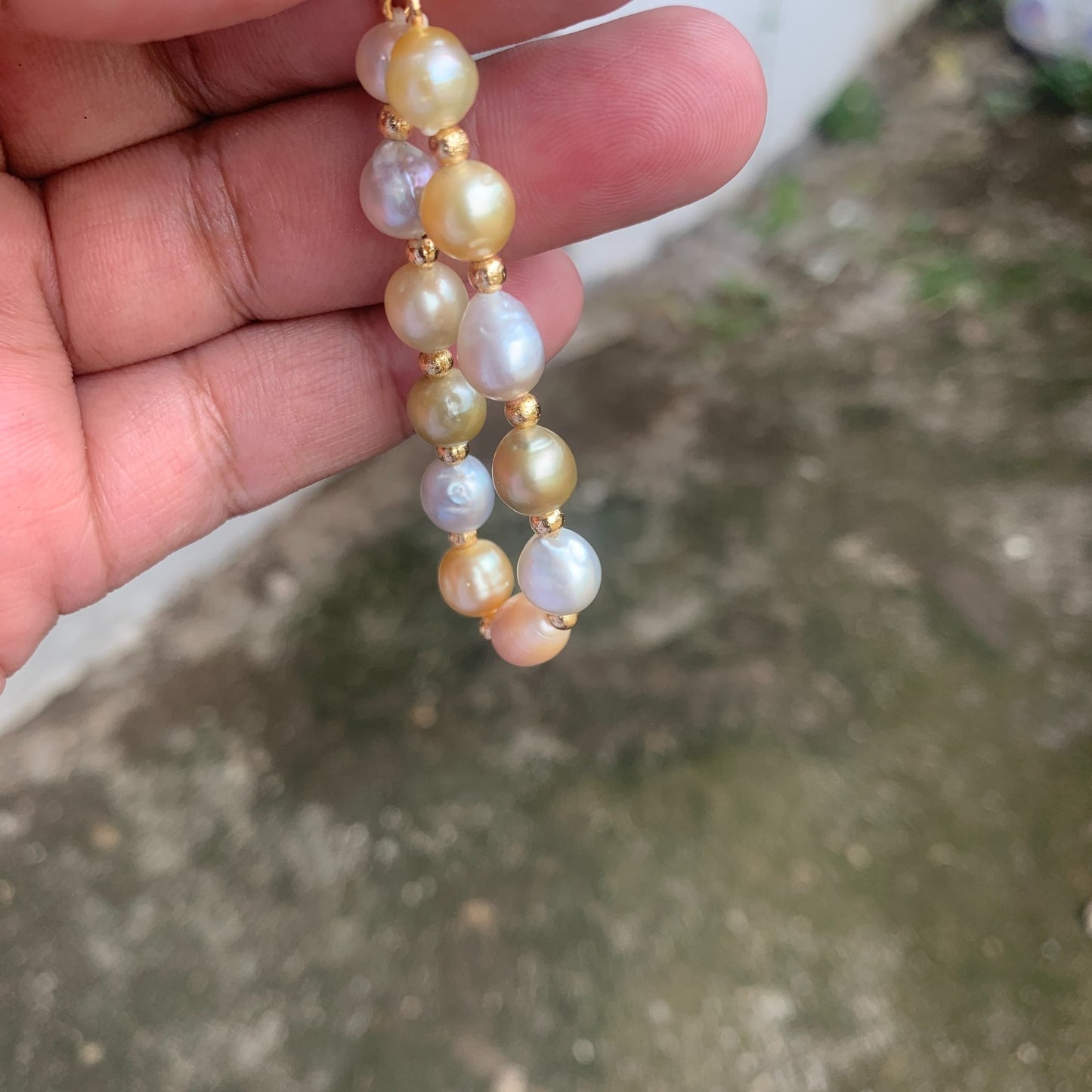 Real south sea pearl Saltwater pearl Bracelet BoZorX Pearl size 7-8mm D-4-3