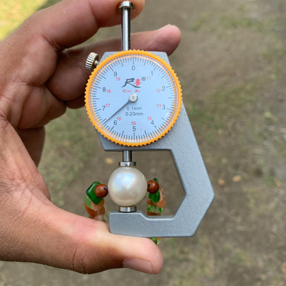 South Sea Pearl Bracelet With Stone and Wood Real Seawater Pearl 16.4mm BSP-2