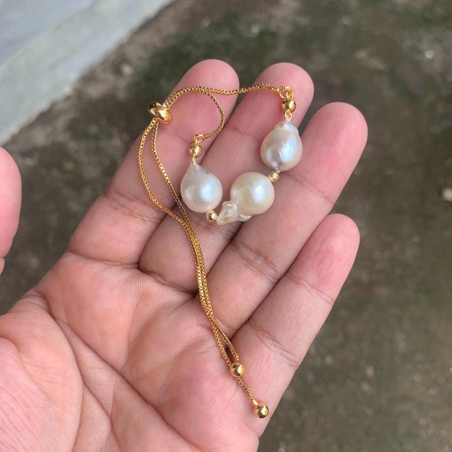 Real south sea pearl Saltwater pearl Bracelet BoZorX Pearl size 11-12mm B1-1