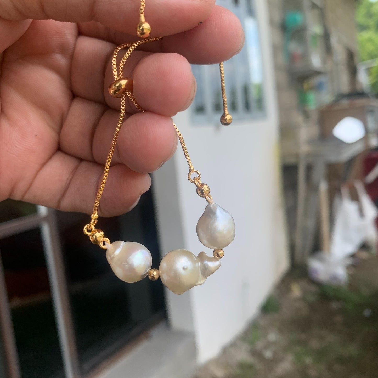 Real south sea pearl Saltwater pearl Bracelet BoZorX Pearl size 11-12mm B1-1