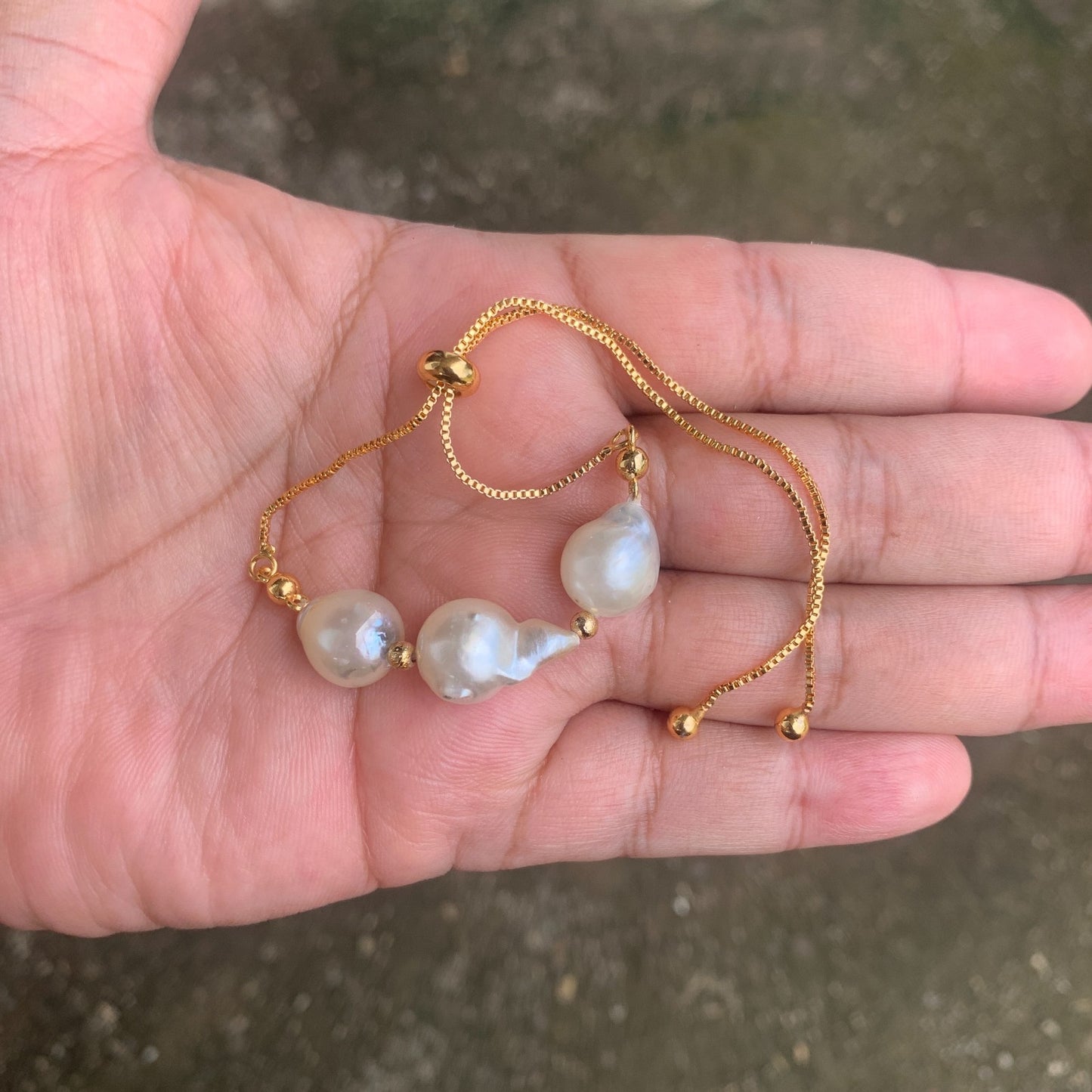 Real south sea pearl Saltwater pearl Bracelet BoZorX Pearl size 11-12mm B1-1